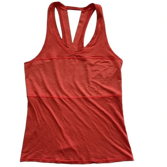 Lululemon Pedal To The Medal Singlet Alarming Heathered Tank Top Size 6 - Picture 6 of 6